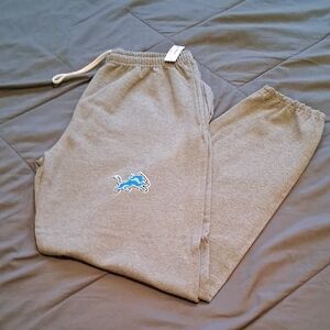 Gray Sweatpants with Detroit LionsLogo